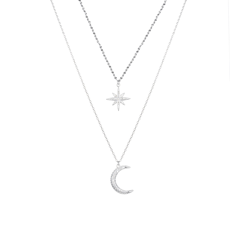 Gargantilla Estrella y Luna 